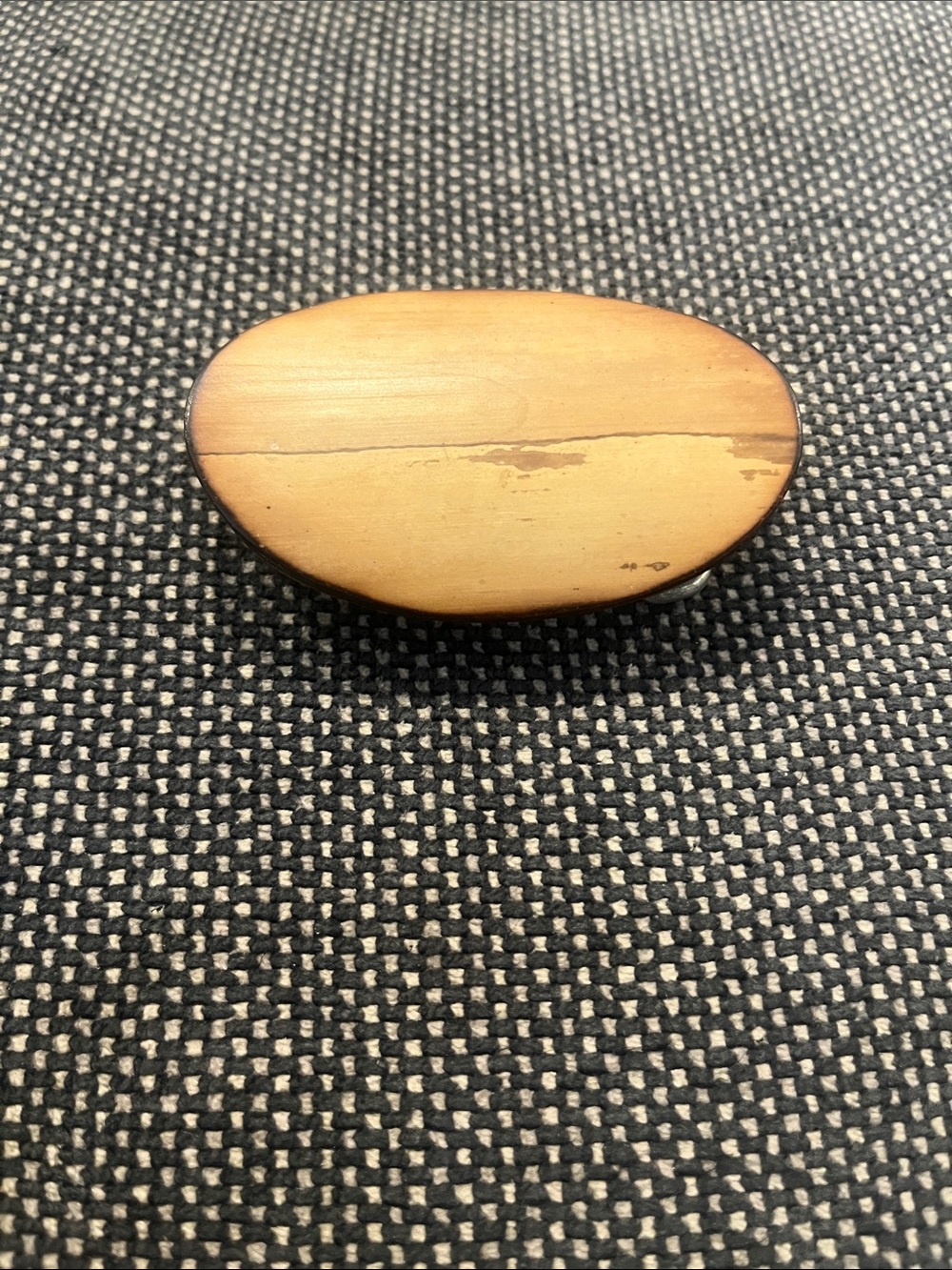 Tan/Brown Oval Belt Buckle from PR